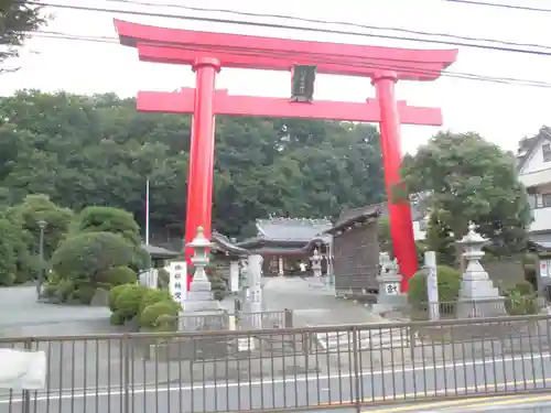 武州柿生琴平神社の鳥居