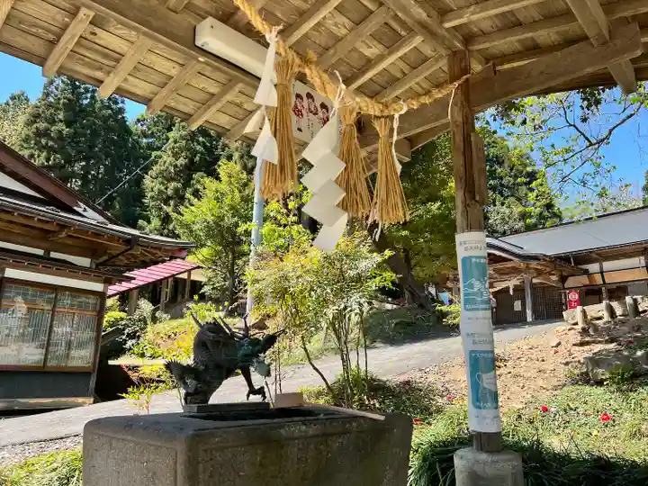 櫻田山神社の手水舎
