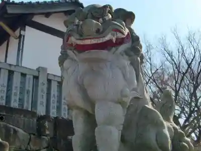 加波山三枝祇神社本宮の狛犬