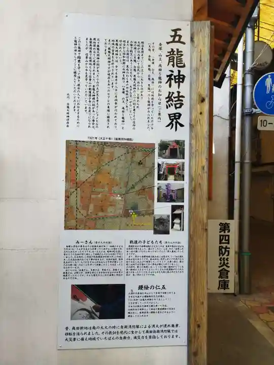 北門白龍大明神・五龍神結界(大阪府)