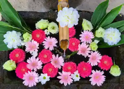 差出磯大嶽山神社 仕事と健康と厄よけの神さまの手水舎