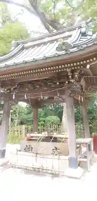 越ヶ谷久伊豆神社の手水舎