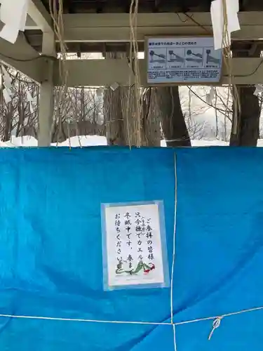 星置神社の手水