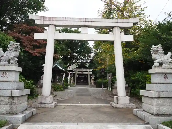 立川熊野神社の鳥居