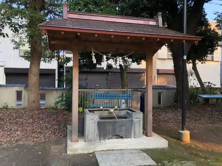 下総府中六所神社の手水舎
