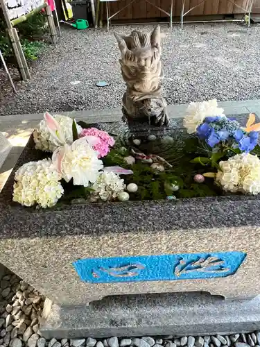 滑川神社 - 仕事と子どもの守り神の手水