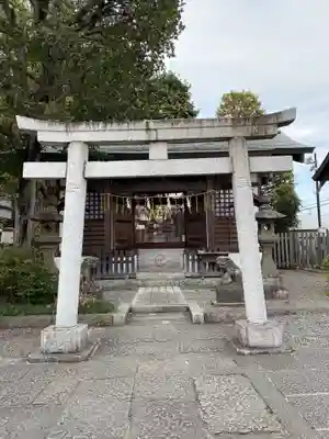 阿豆佐味天神社 立川水天宮の鳥居