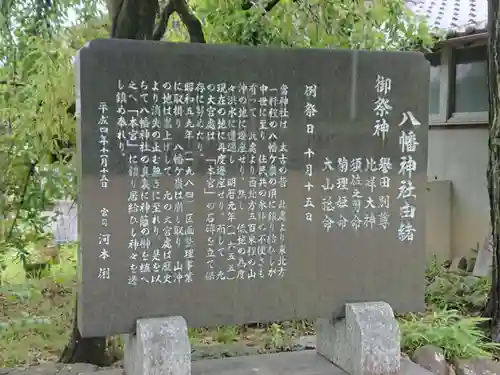 八幡神社（吉根南）の歴史