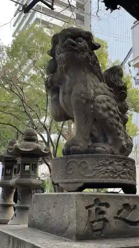 開口神社の狛犬