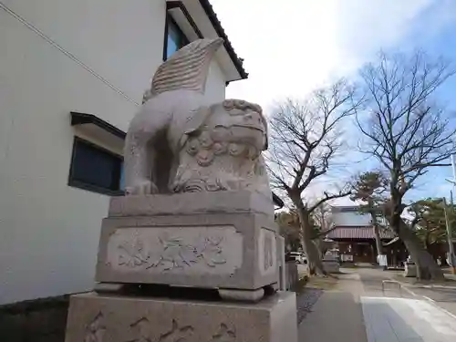 蒲原神社の狛犬