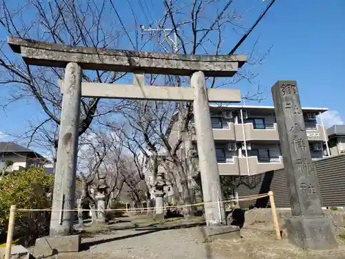 対面石八幡神社の鳥居