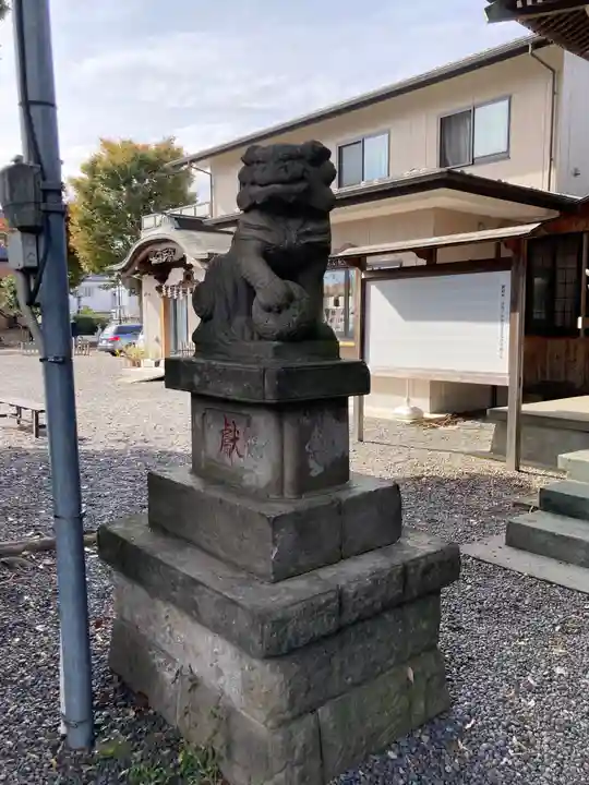 立川熊野神社の狛犬