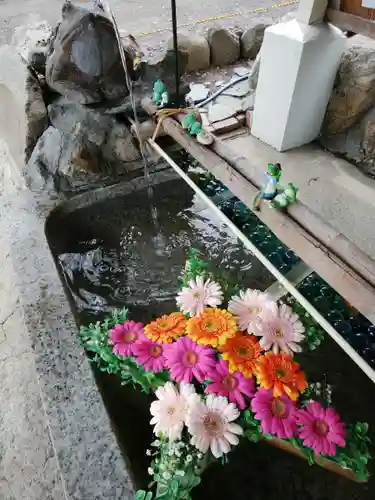 星置神社の手水