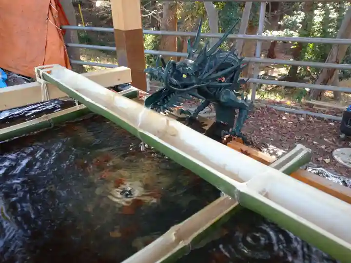 下総国三山 二宮神社の手水舎