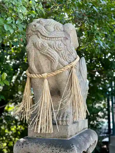 亀之森住吉神社の狛犬