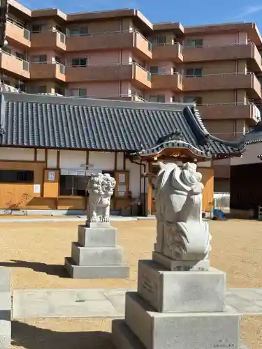 大窪八幡宮の狛犬