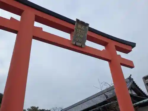 五社神社　諏訪神社の鳥居