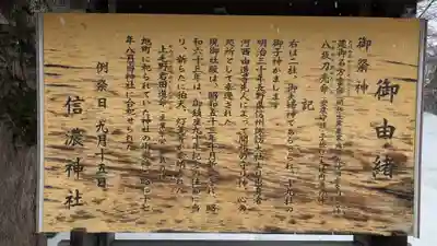 信濃神社の歴史