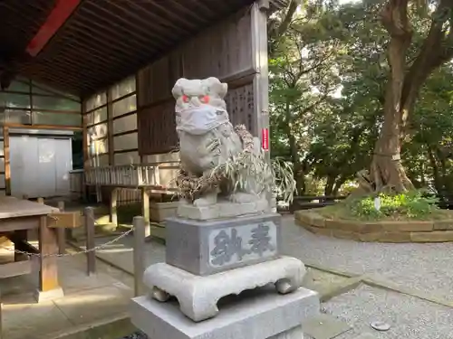 青木神社の狛犬