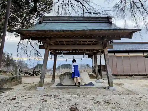 片桐御射山神社の手水舎