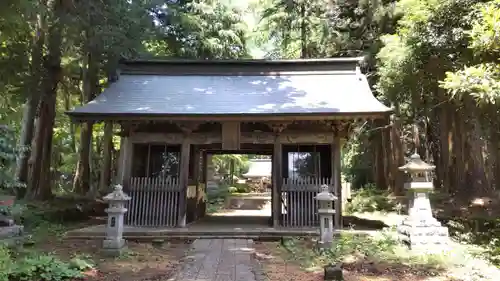 都々古別神社(馬場)の山門・神門