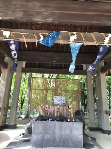 上川神社の手水