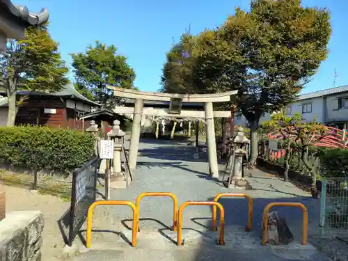 筑紫津神社の鳥居