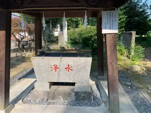 上之村神社の手水舎