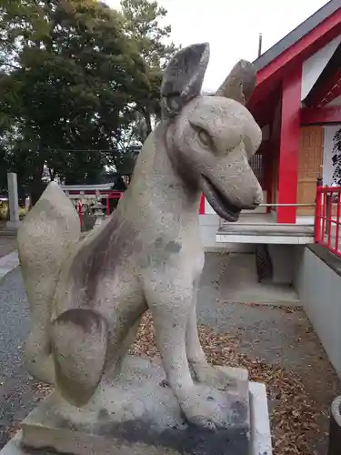 美濃輪稲荷神社の狛犬