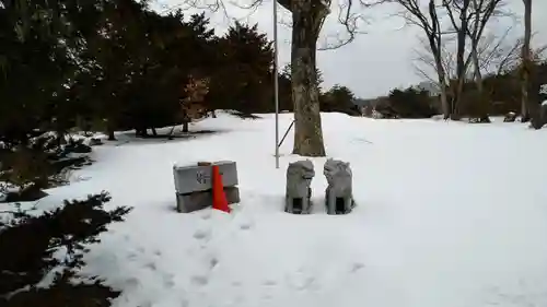 早来神社の狛犬