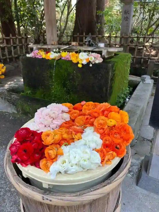 伊佐須美神社の手水舎