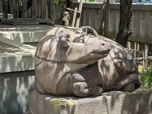 牛天神北野神社の狛犬