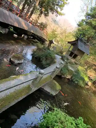 塩原八幡宮の庭園