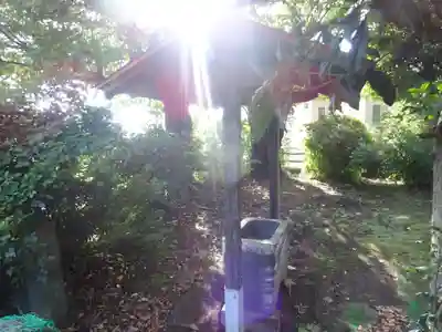 神明神社の手水舎