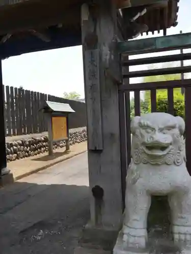 狭山山不動寺の狛犬