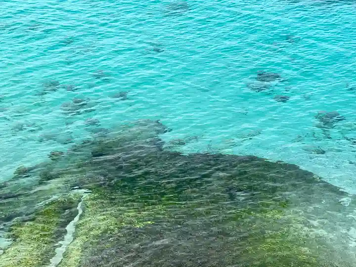 古宇利の竜宮の周辺