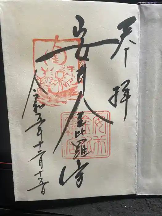 安井金比羅宮の御朱印
