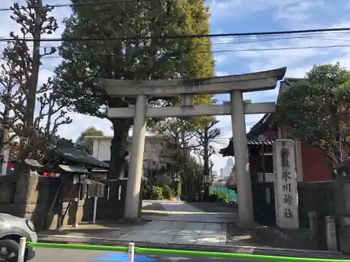 麻布氷川神社の鳥居