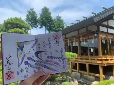 六月 ツバメと藤の御朱印