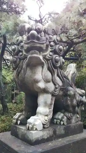 道野辺八幡宮の狛犬