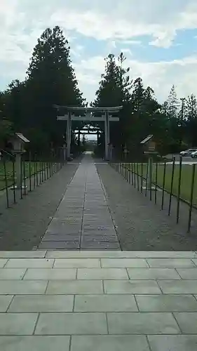 山梨縣護國神社の鳥居