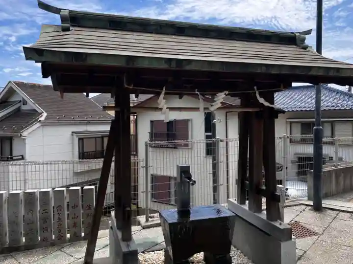 太田杉山神社・横濱水天宮の手水舎