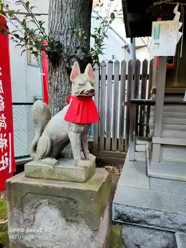 池尻稲荷神社の狛犬