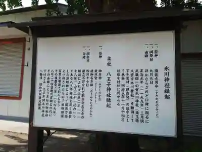 葛飾氷川神社の歴史