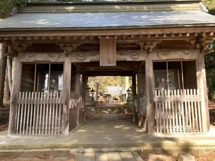 都々古別神社(馬場)の山門・神門