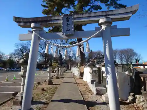 富士浅間神社の鳥居