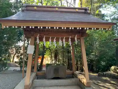 谷保天満宮の手水舎