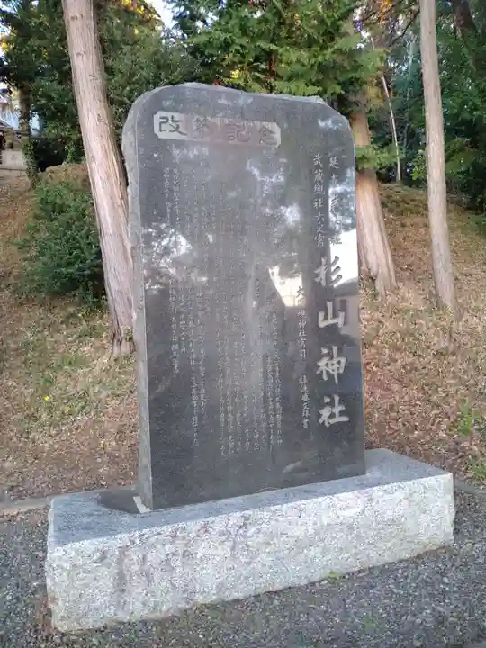 西八朔杉山神社の歴史