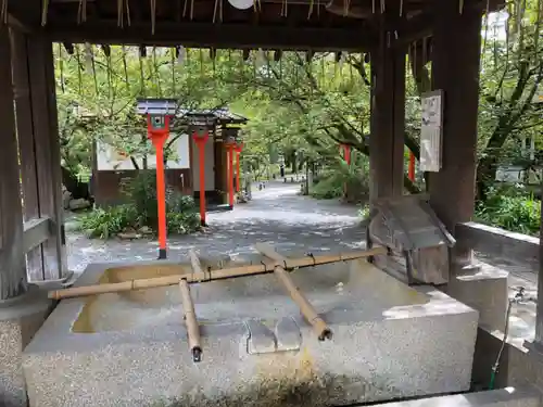 平野神社の手水舎