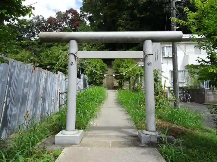 下谷戸神明社の鳥居